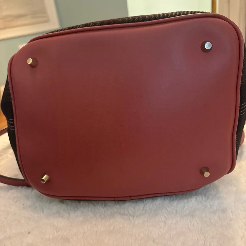 Burberry Mega Check Susanna Bucket Calf Leather Pink Hobo (Authenticity Card) - Picture 8 of 10